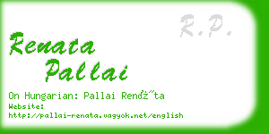 renata pallai business card